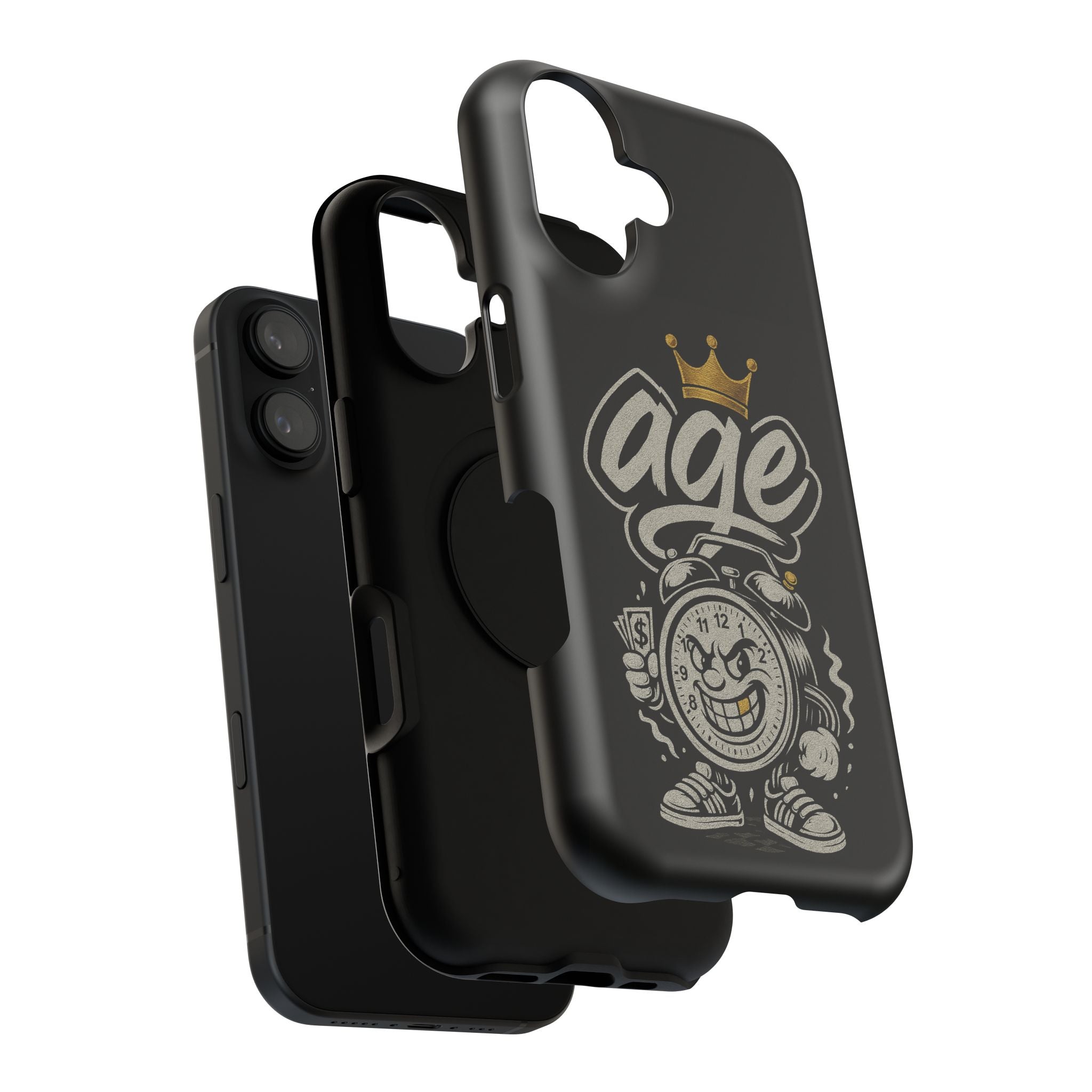 Vintage Alarm Clock Character phone case | Impact-Resistant Cases