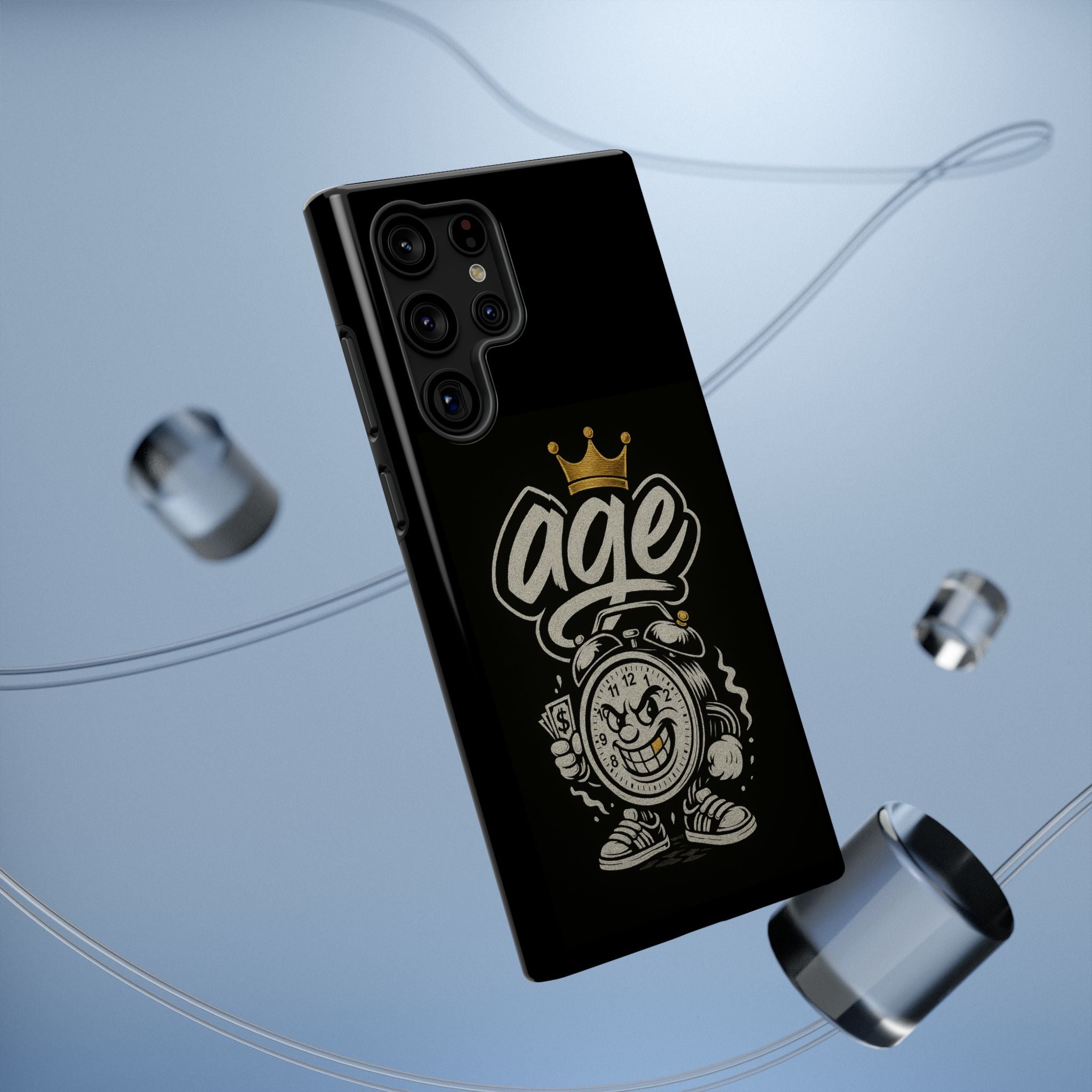 Vintage Alarm Clock Character phone case | Impact-Resistant Cases