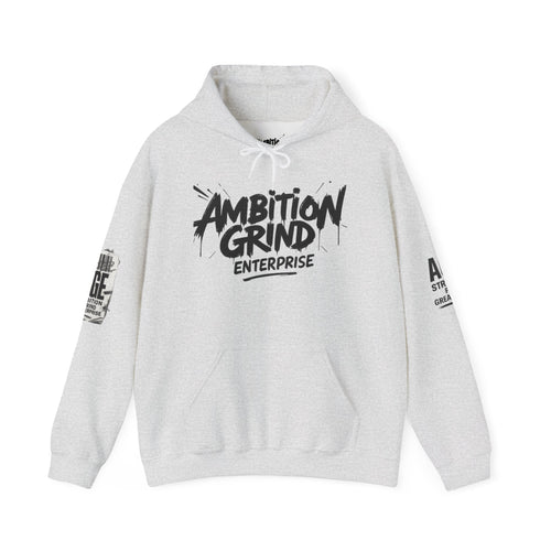Ambition Grind Enterprise Hoodie | Motivational Streetwear, Graphic Logo