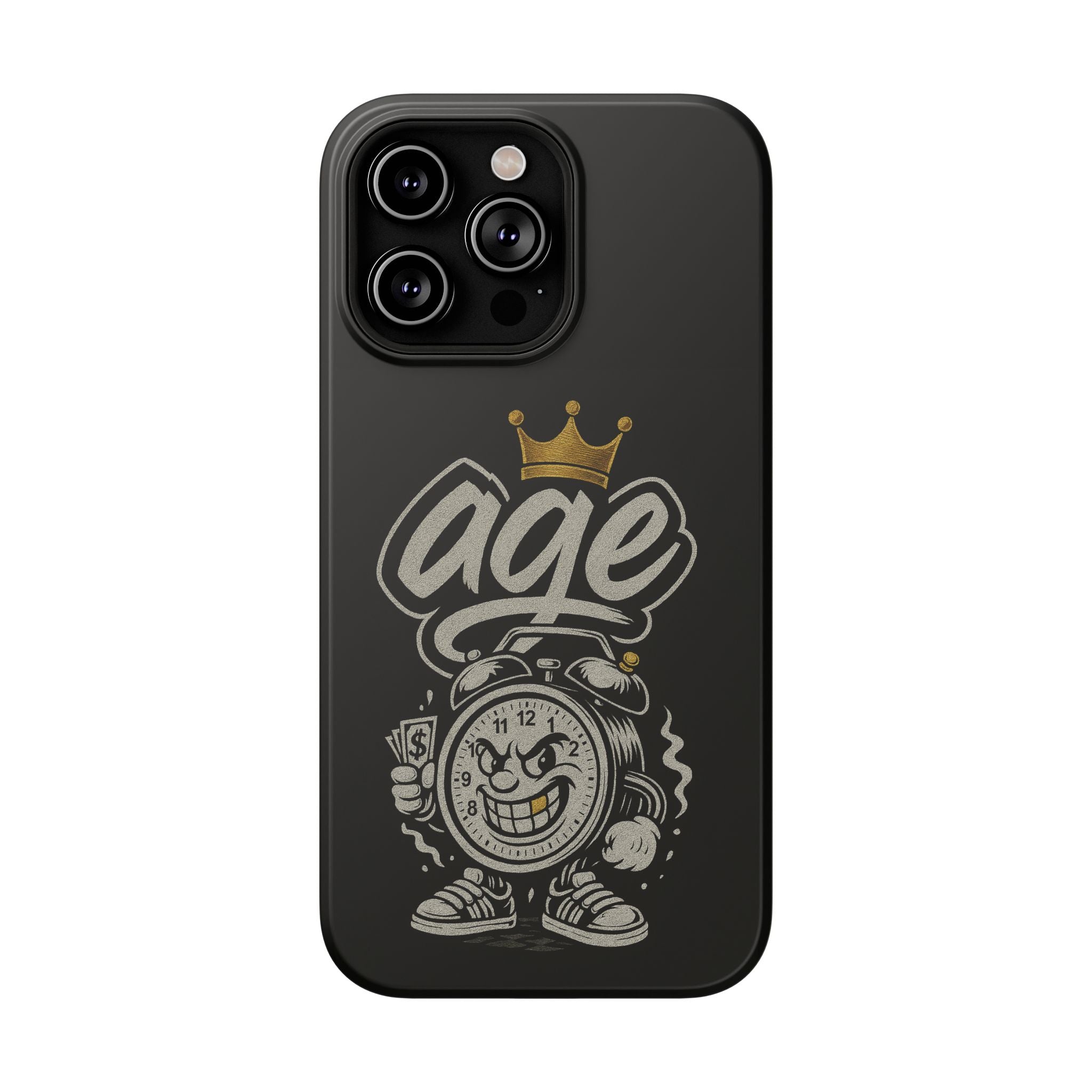 Vintage Alarm Clock Character phone case | Impact-Resistant Cases