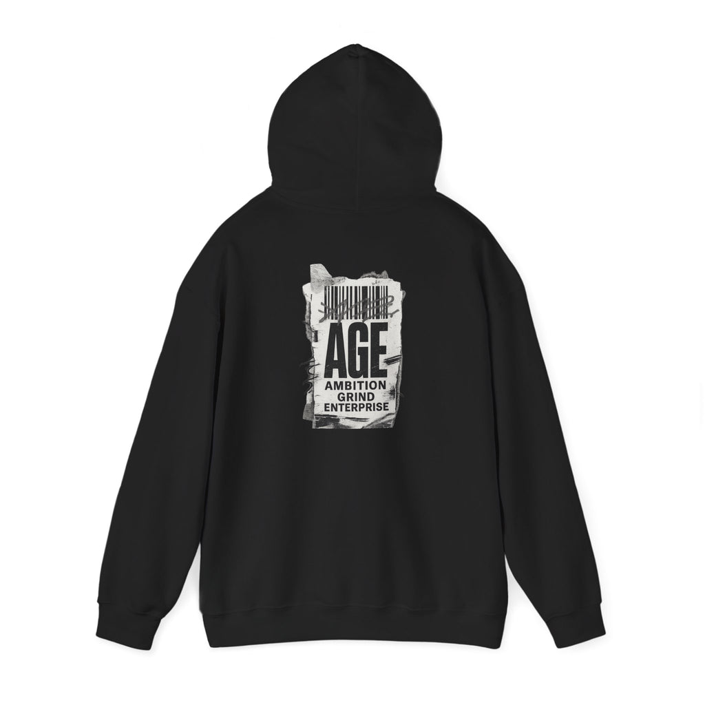 Ambition Grind Enterprise Hoodie | Neon Graffiti Logo, Streetwear