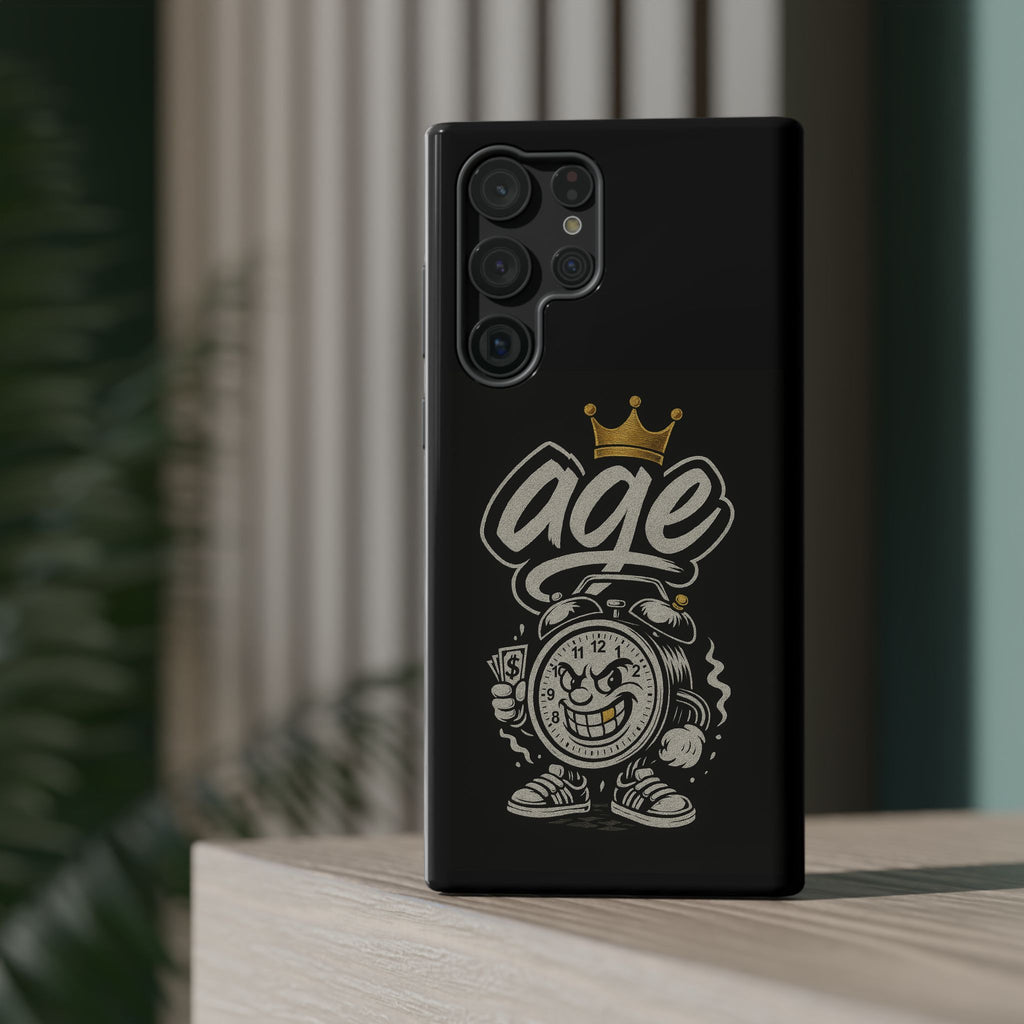 Vintage Alarm Clock Character phone case | Impact-Resistant Cases