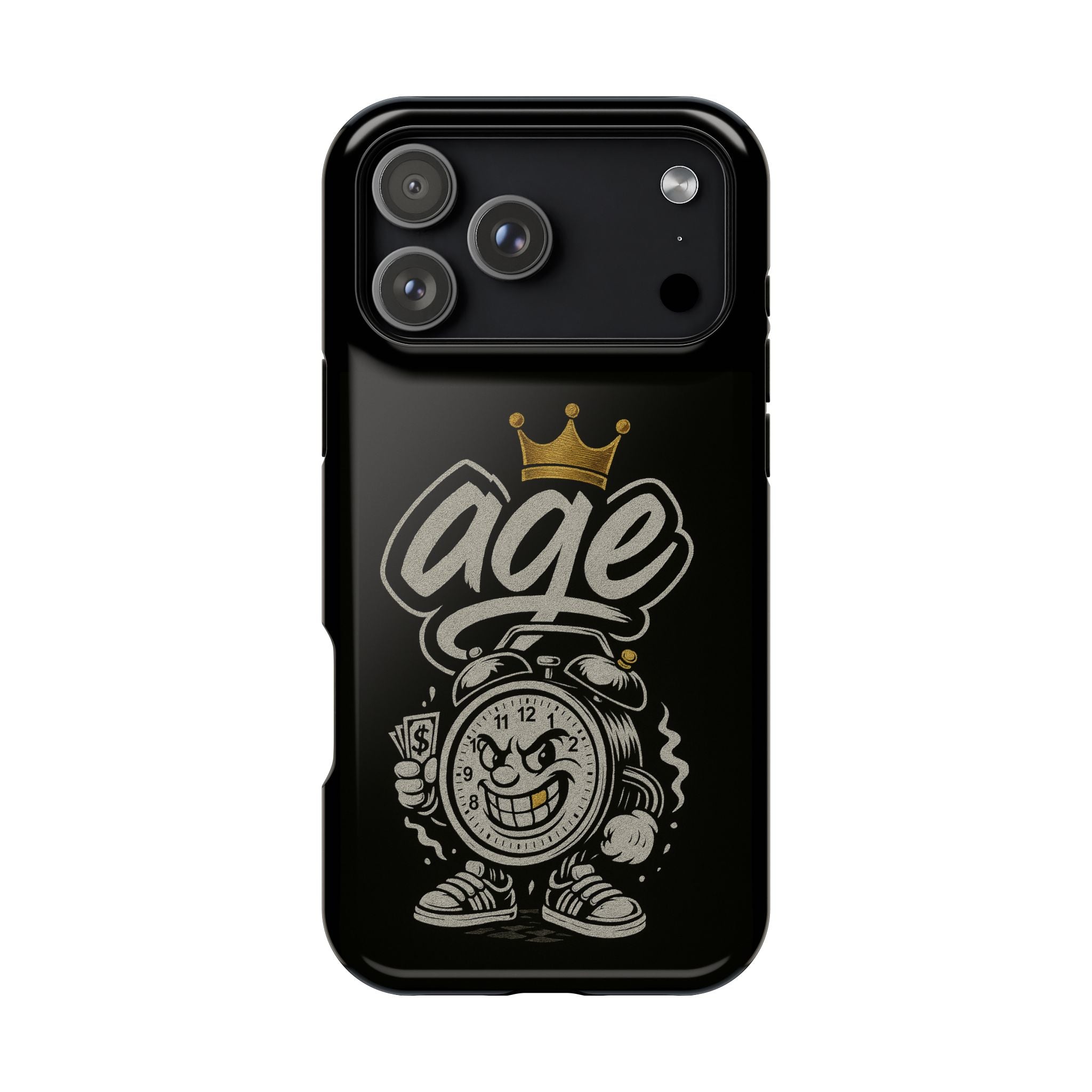 Vintage Alarm Clock Character phone case | Impact-Resistant Cases