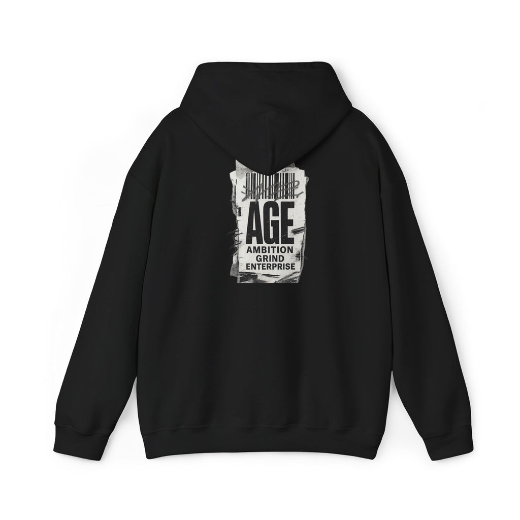 Ambition Grind Enterprise Hoodie | Neon Graffiti Logo, Streetwear