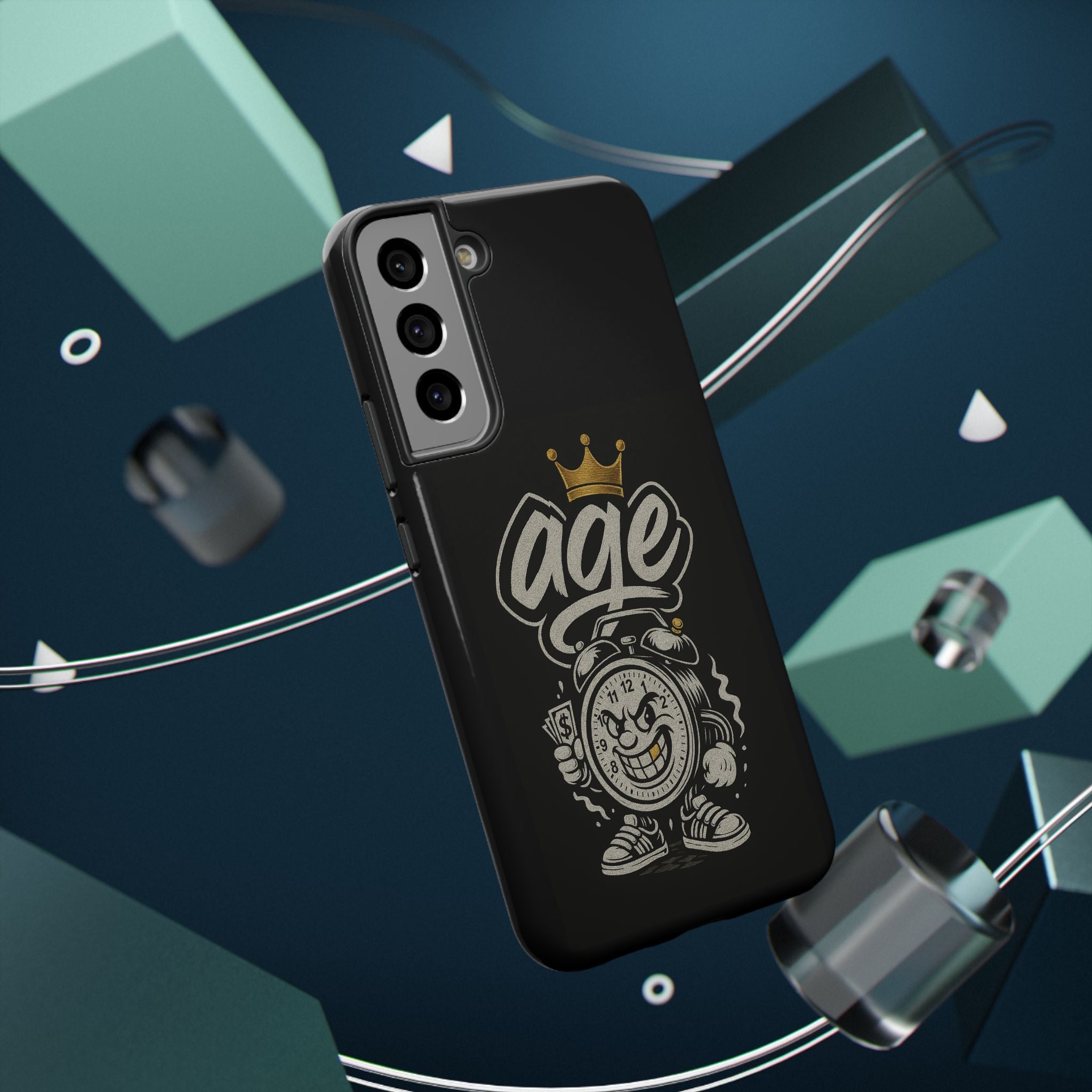 Vintage Alarm Clock Character phone case | Impact-Resistant Cases
