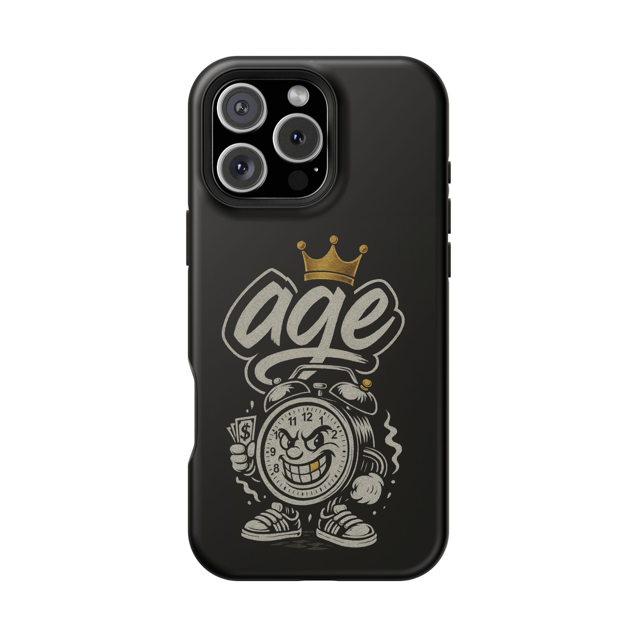 Vintage Alarm Clock Character phone case | Impact-Resistant Cases