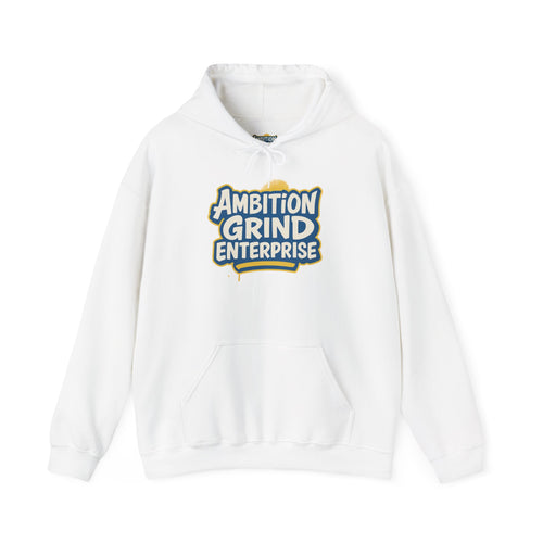 Ambition Grind Enterprise Hoodie | Motivational Logo Sweatshirt