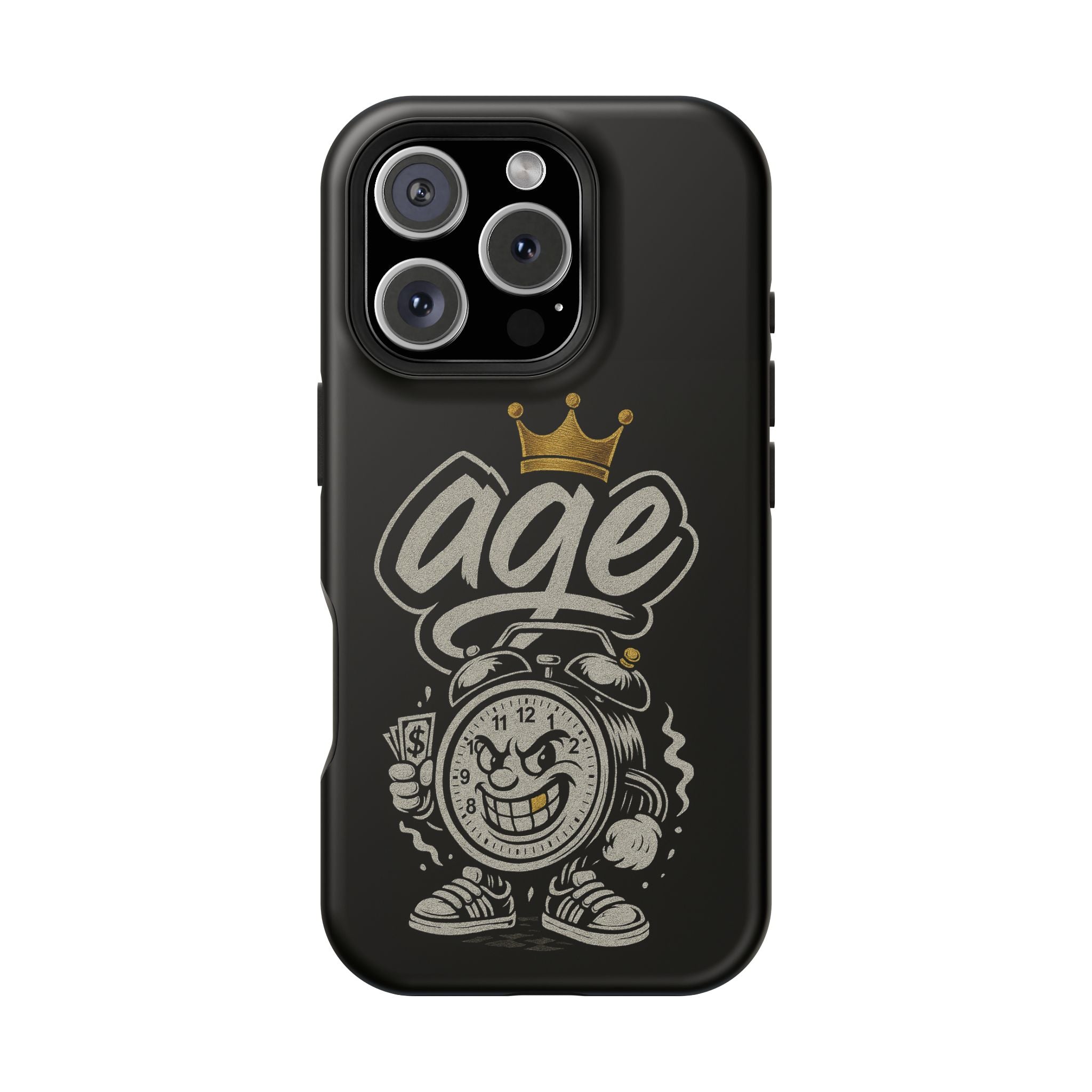 Vintage Alarm Clock Character phone case | Impact-Resistant Cases