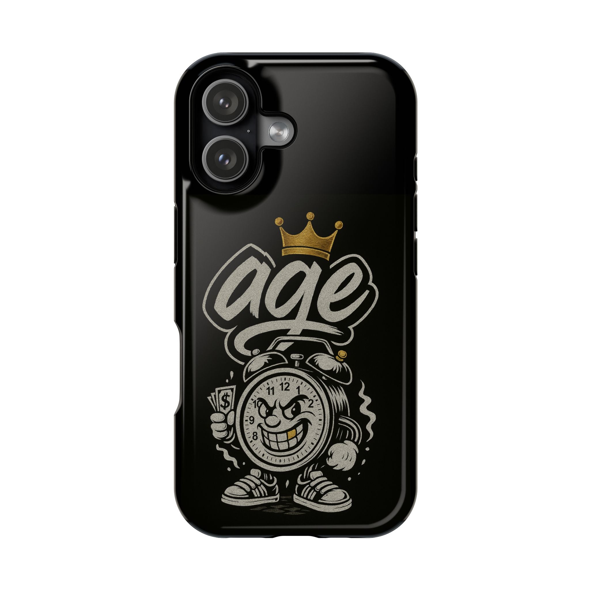 Vintage Alarm Clock Character phone case | Impact-Resistant Cases