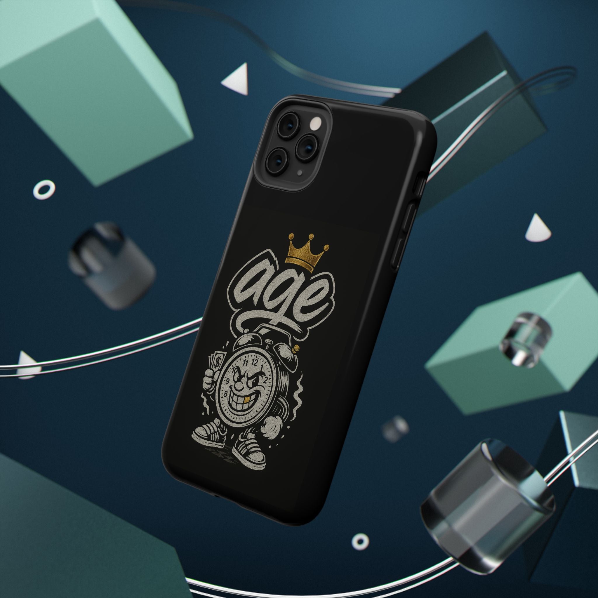 Vintage Alarm Clock Character phone case | Impact-Resistant Cases