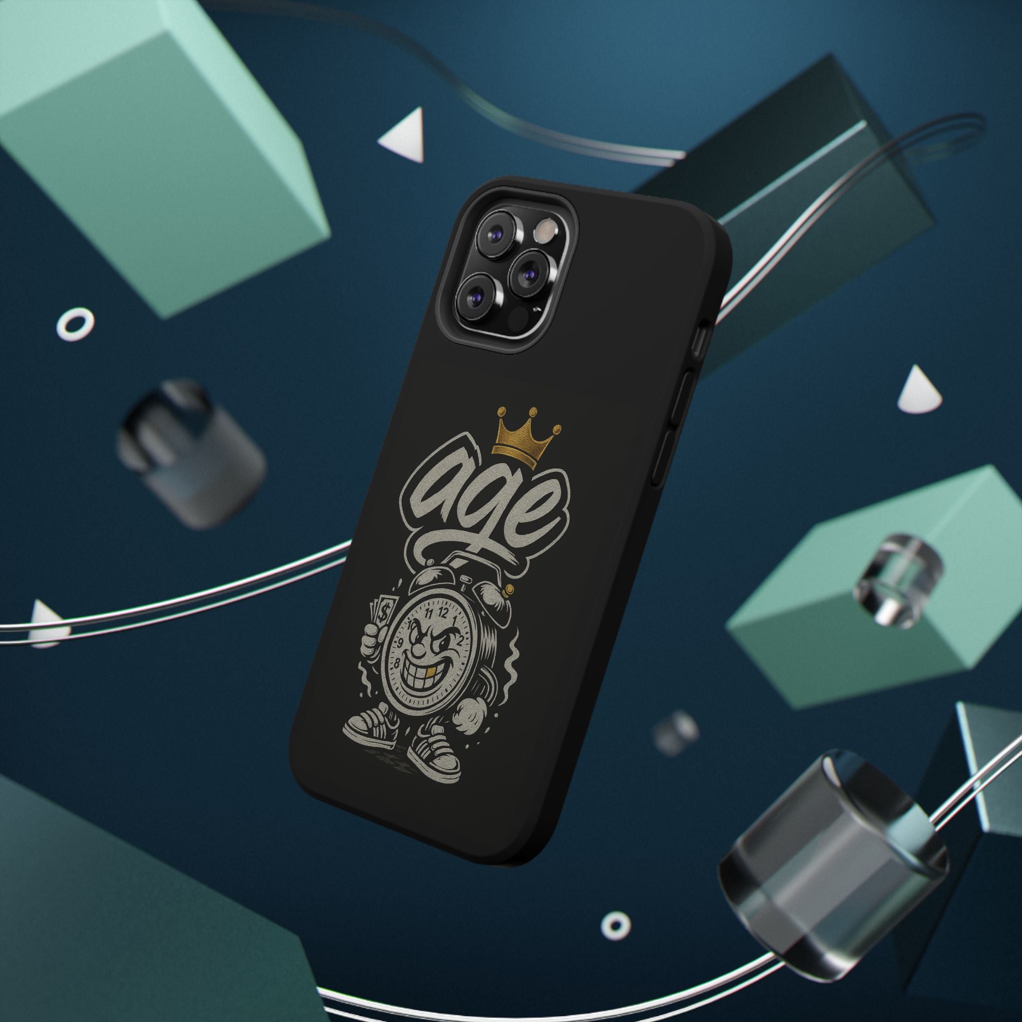 Vintage Alarm Clock Character phone case | Impact-Resistant Cases