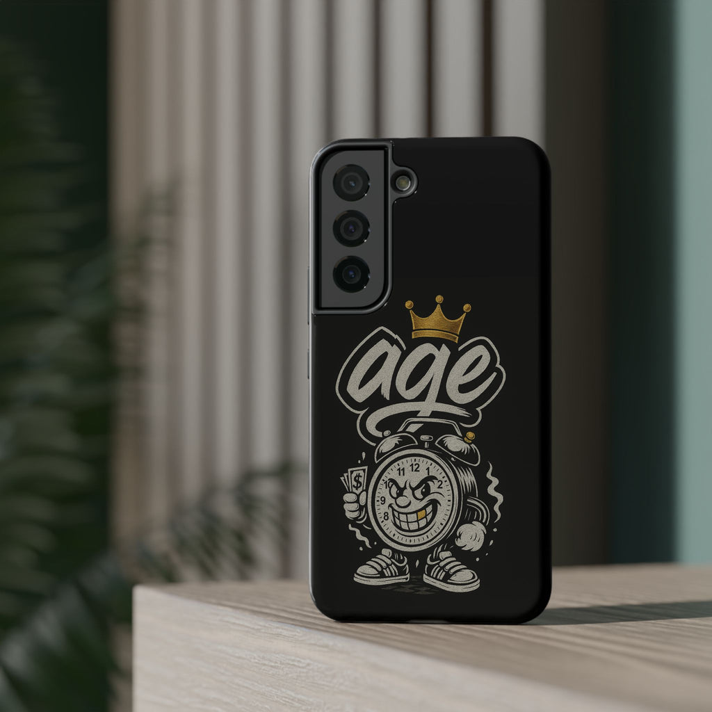 Vintage Alarm Clock Character phone case | Impact-Resistant Cases
