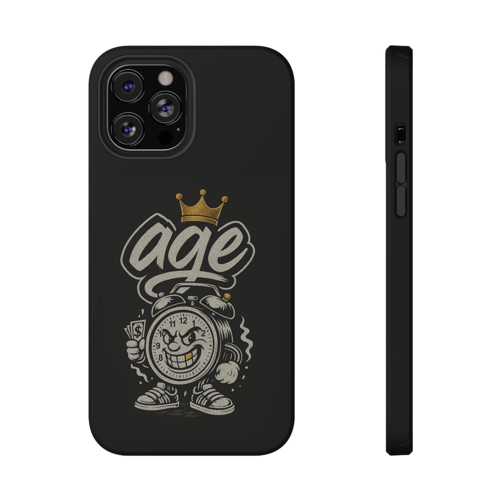 Vintage Alarm Clock Character phone case | Impact-Resistant Cases