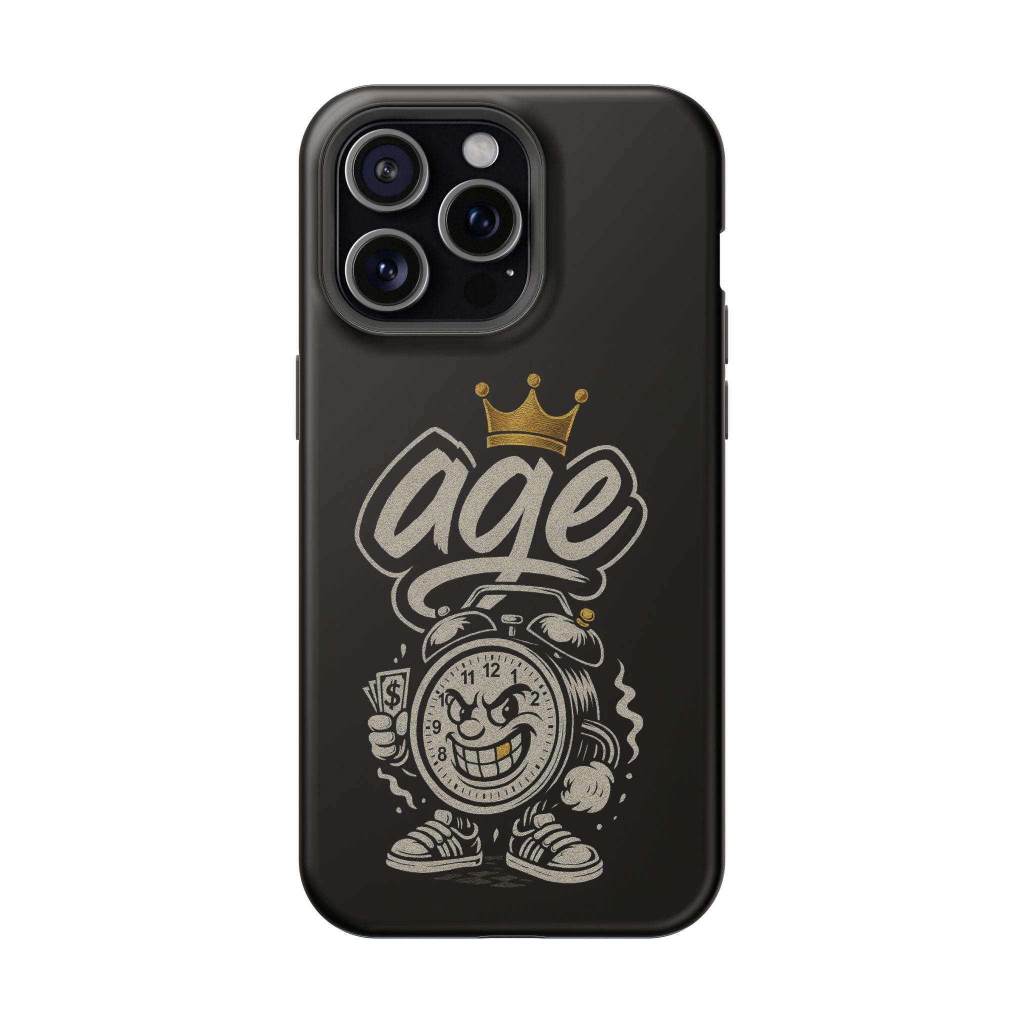 Vintage Alarm Clock Character phone case | Impact-Resistant Cases