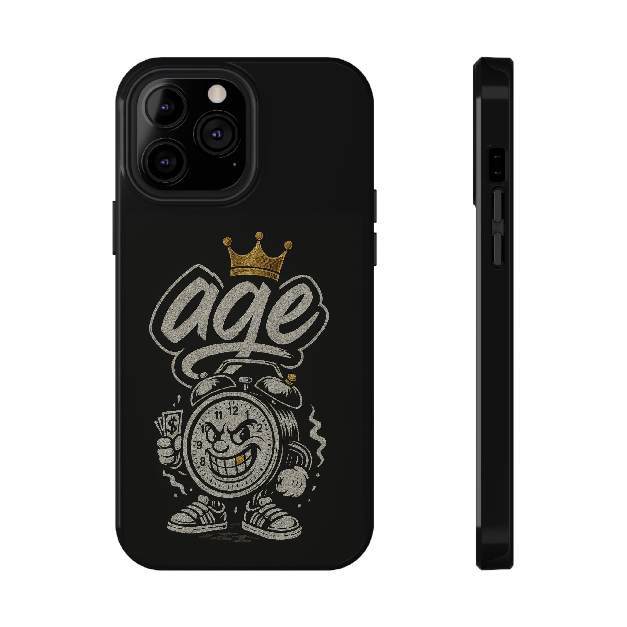 Vintage Alarm Clock Character phone case | Impact-Resistant Cases