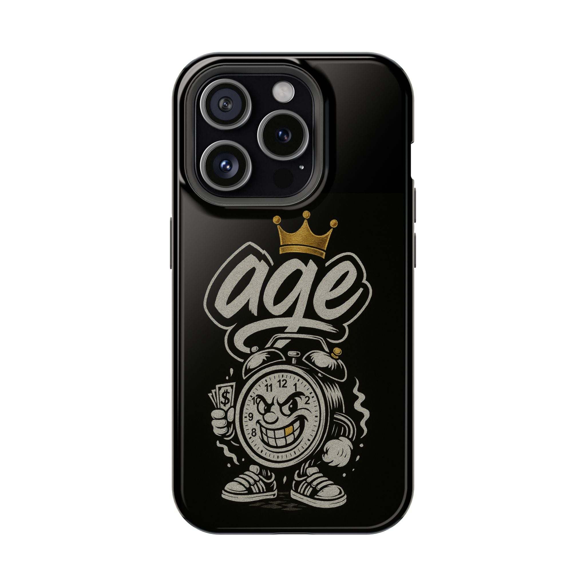 Vintage Alarm Clock Character phone case | Impact-Resistant Cases