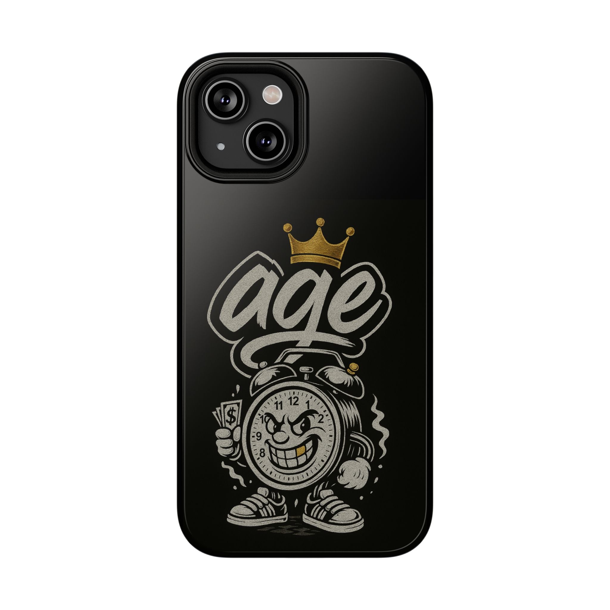 Vintage Alarm Clock Character phone case | Impact-Resistant Cases