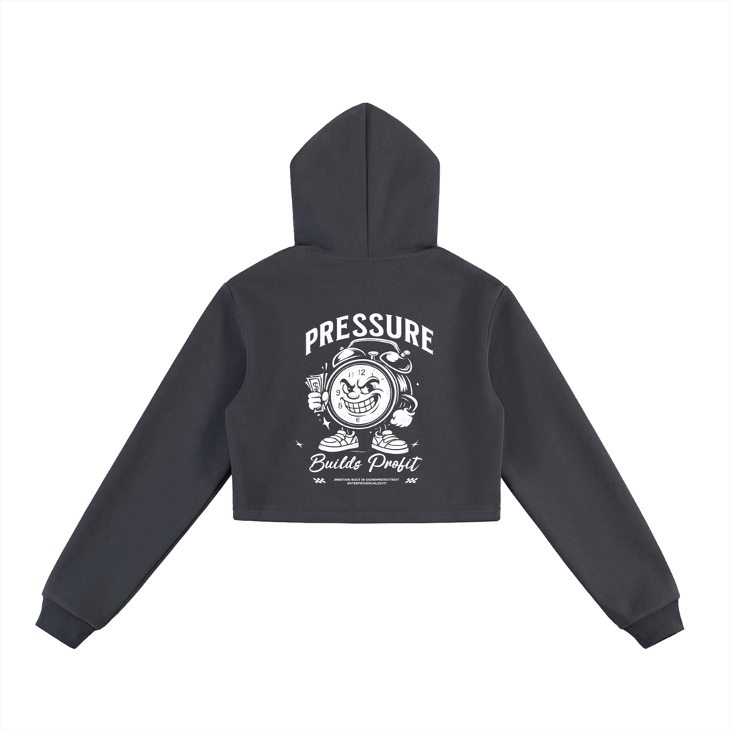 Essential Cropped Zip-Up Hoodie