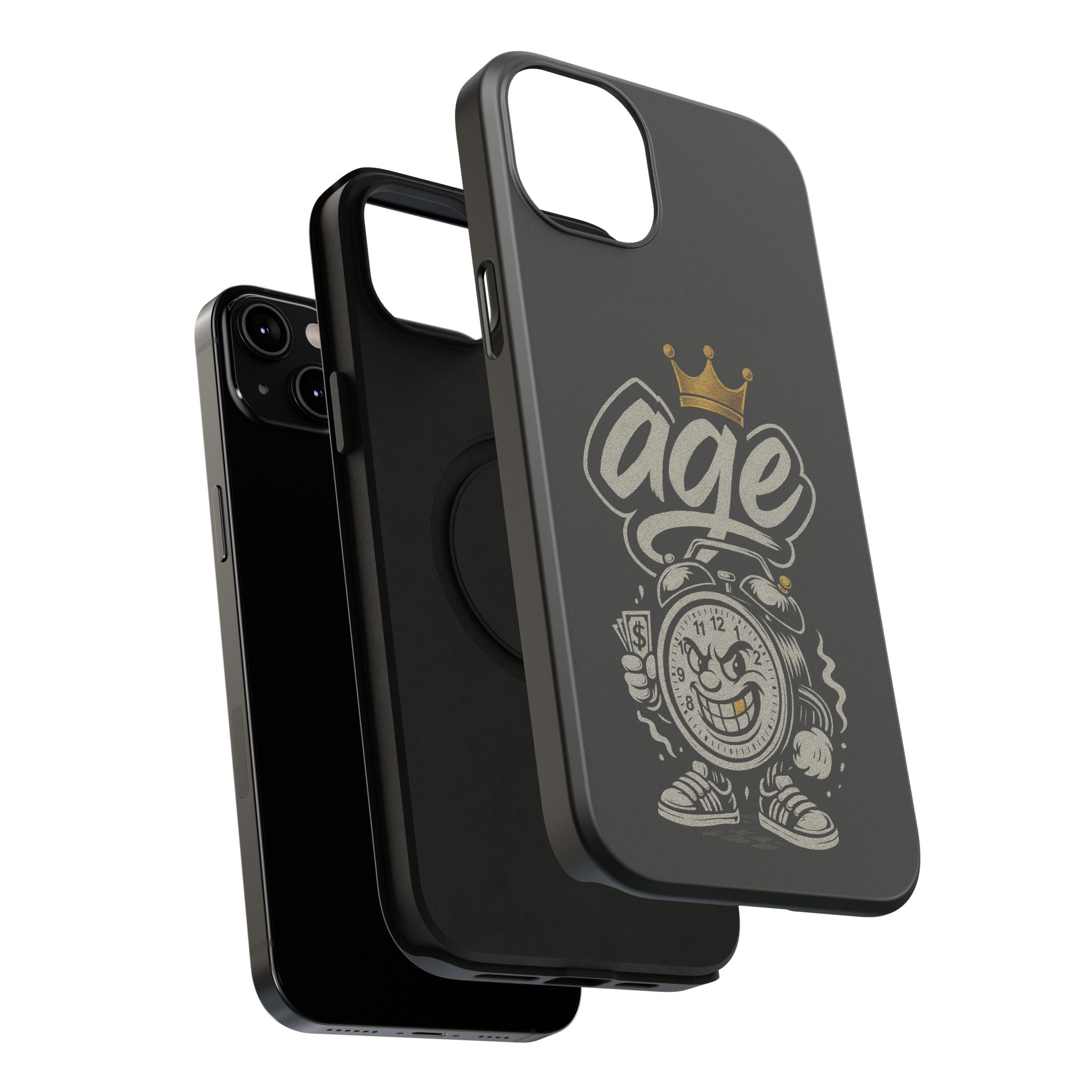 Vintage Alarm Clock Character phone case | Impact-Resistant Cases