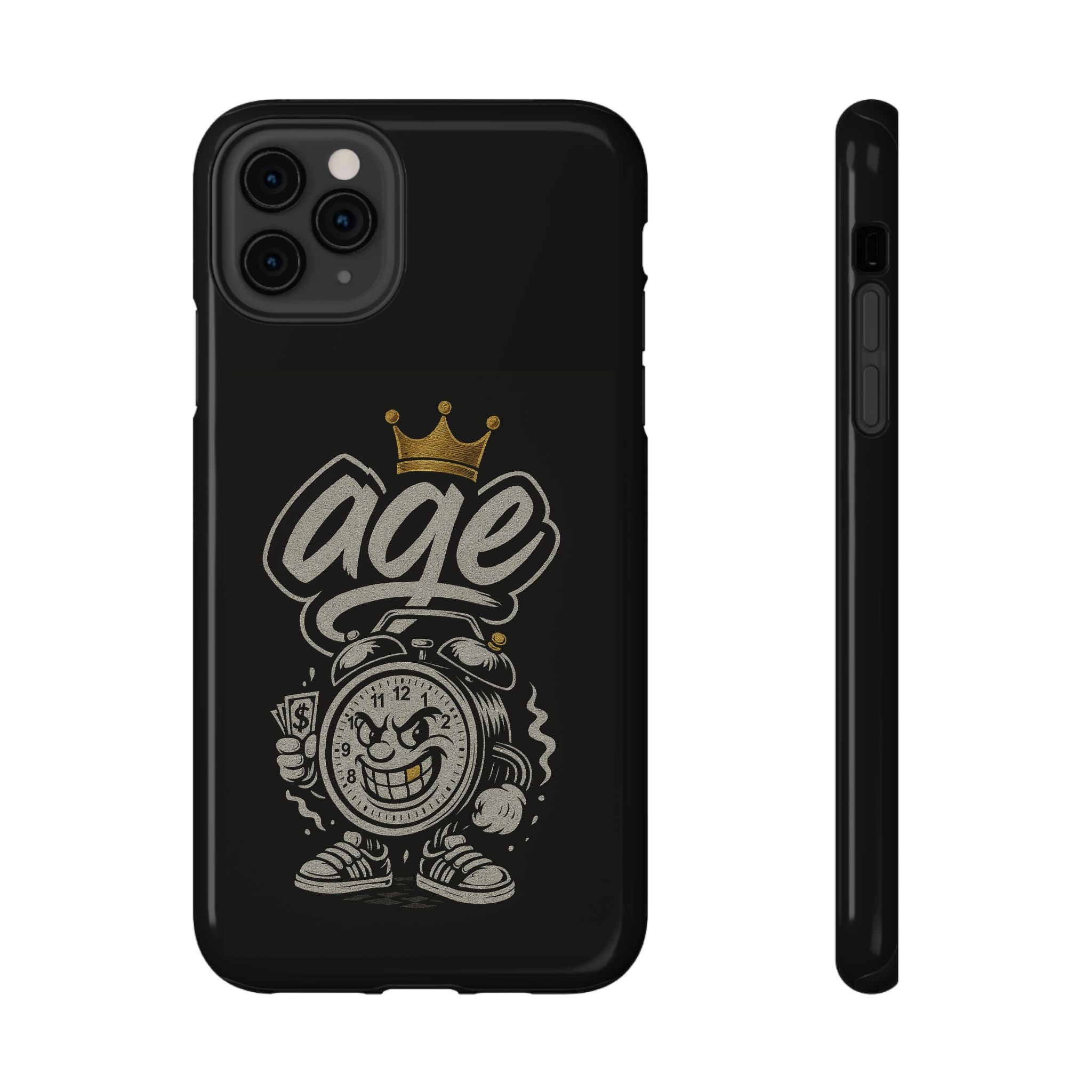 Vintage Alarm Clock Character phone case | Impact-Resistant Cases