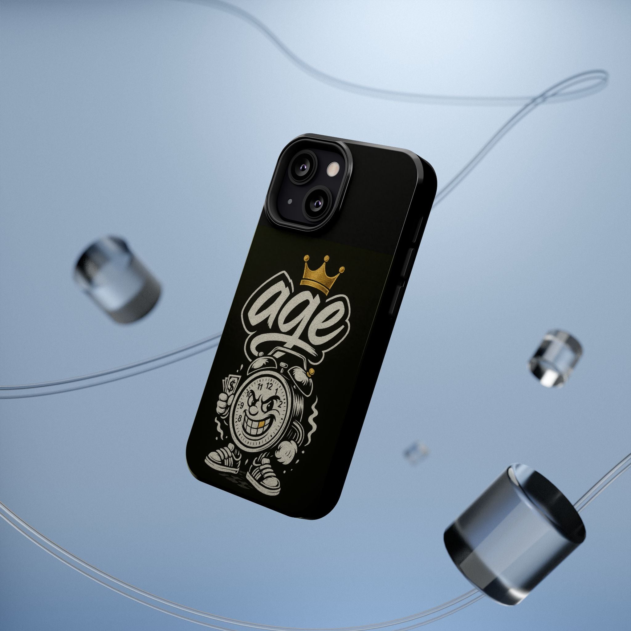 Vintage Alarm Clock Character phone case | Impact-Resistant Cases