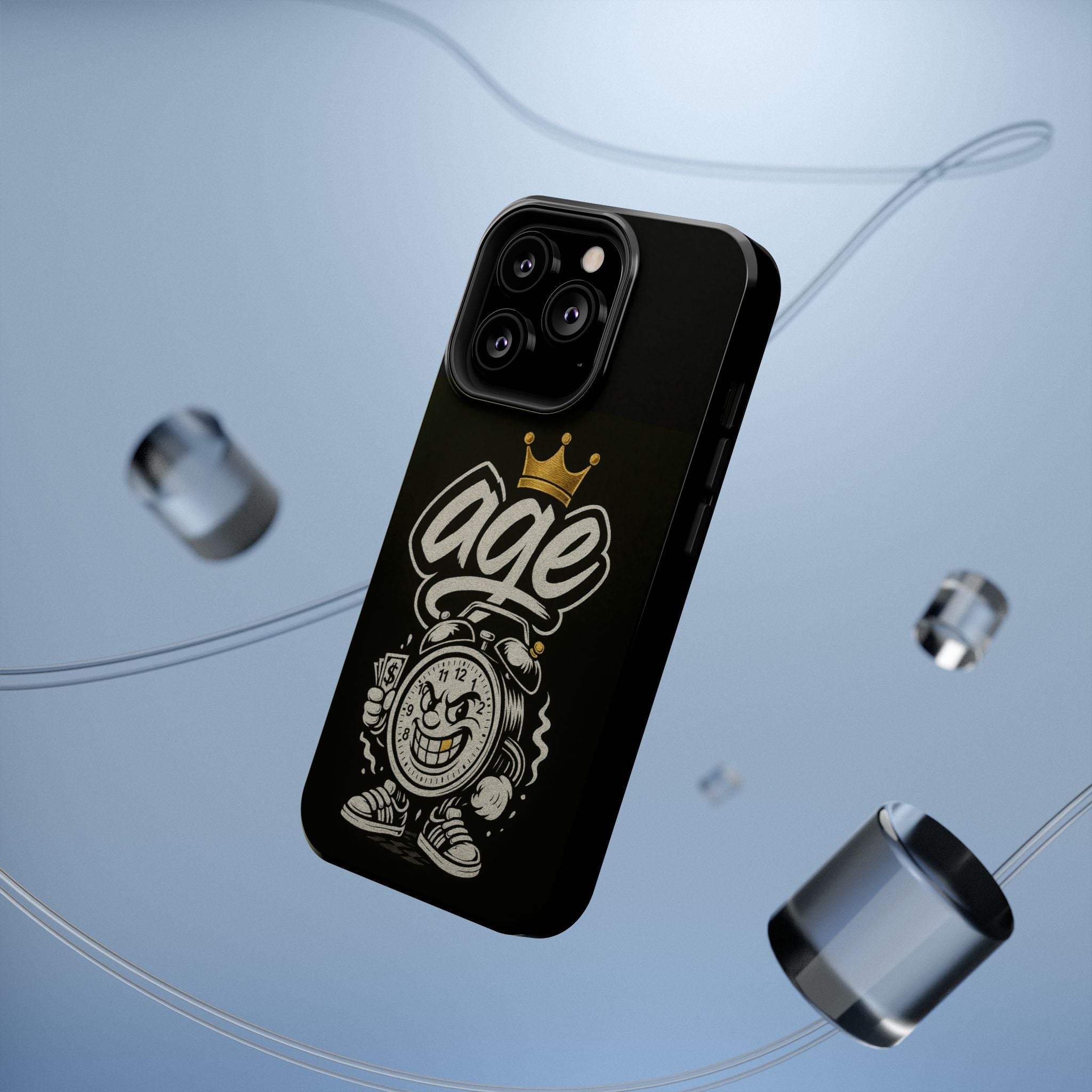 Vintage Alarm Clock Character phone case | Impact-Resistant Cases