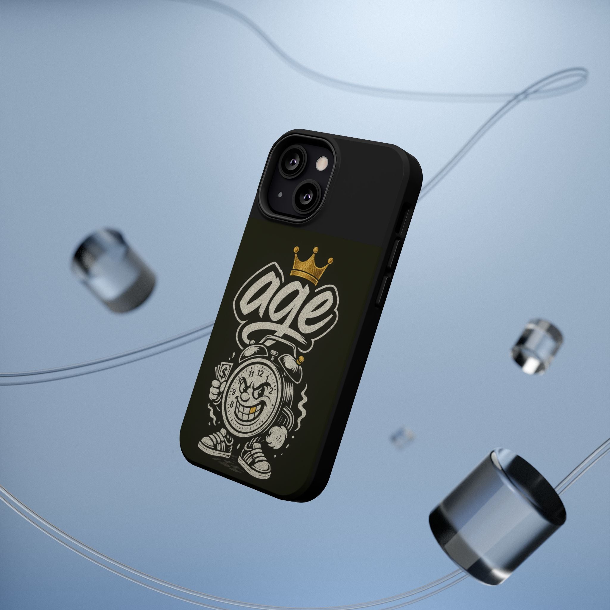 Vintage Alarm Clock Character phone case | Impact-Resistant Cases