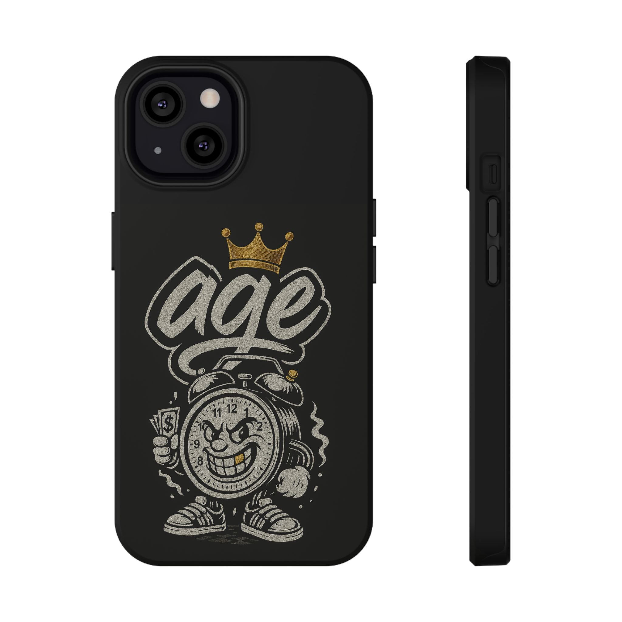 Vintage Alarm Clock Character phone case | Impact-Resistant Cases
