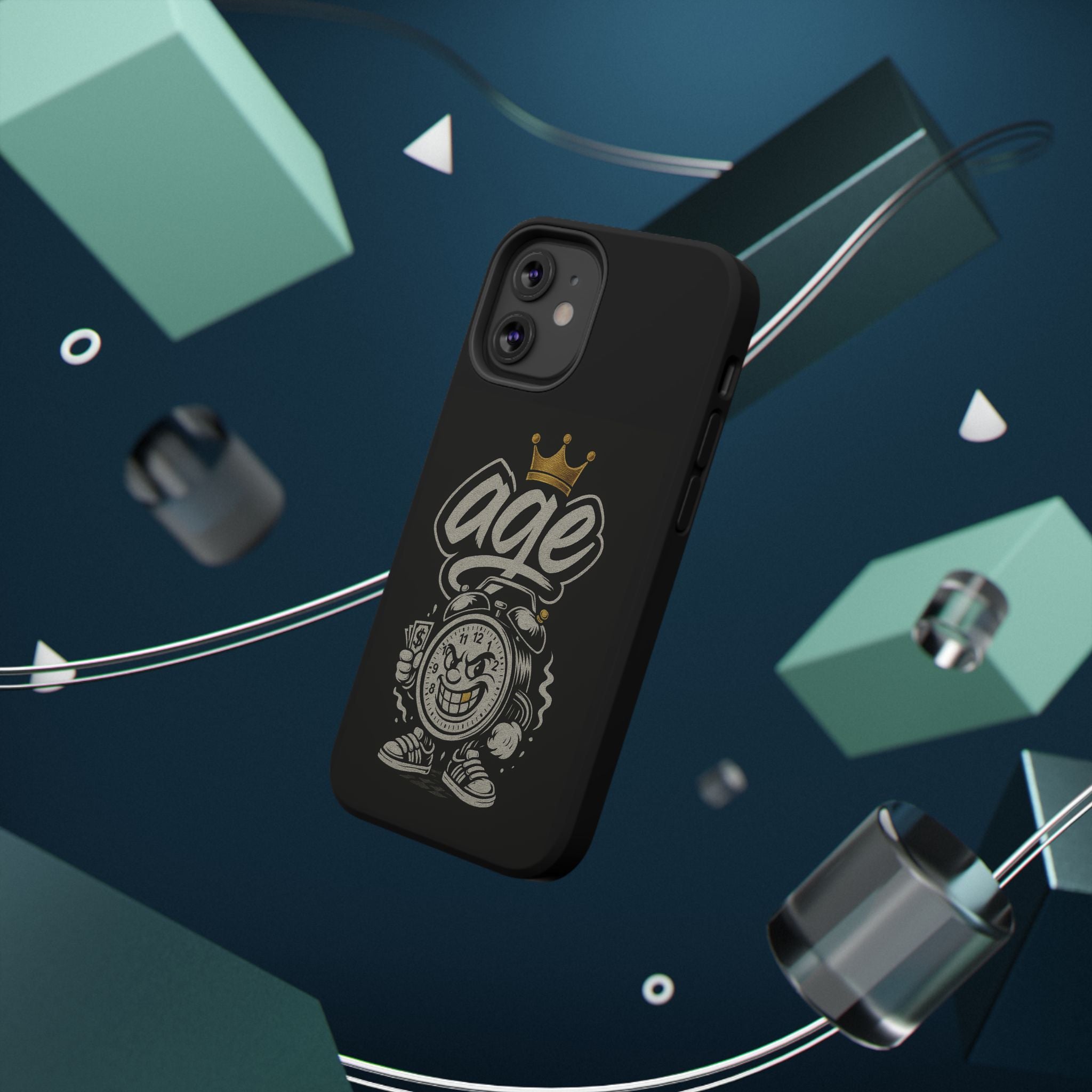 Vintage Alarm Clock Character phone case | Impact-Resistant Cases