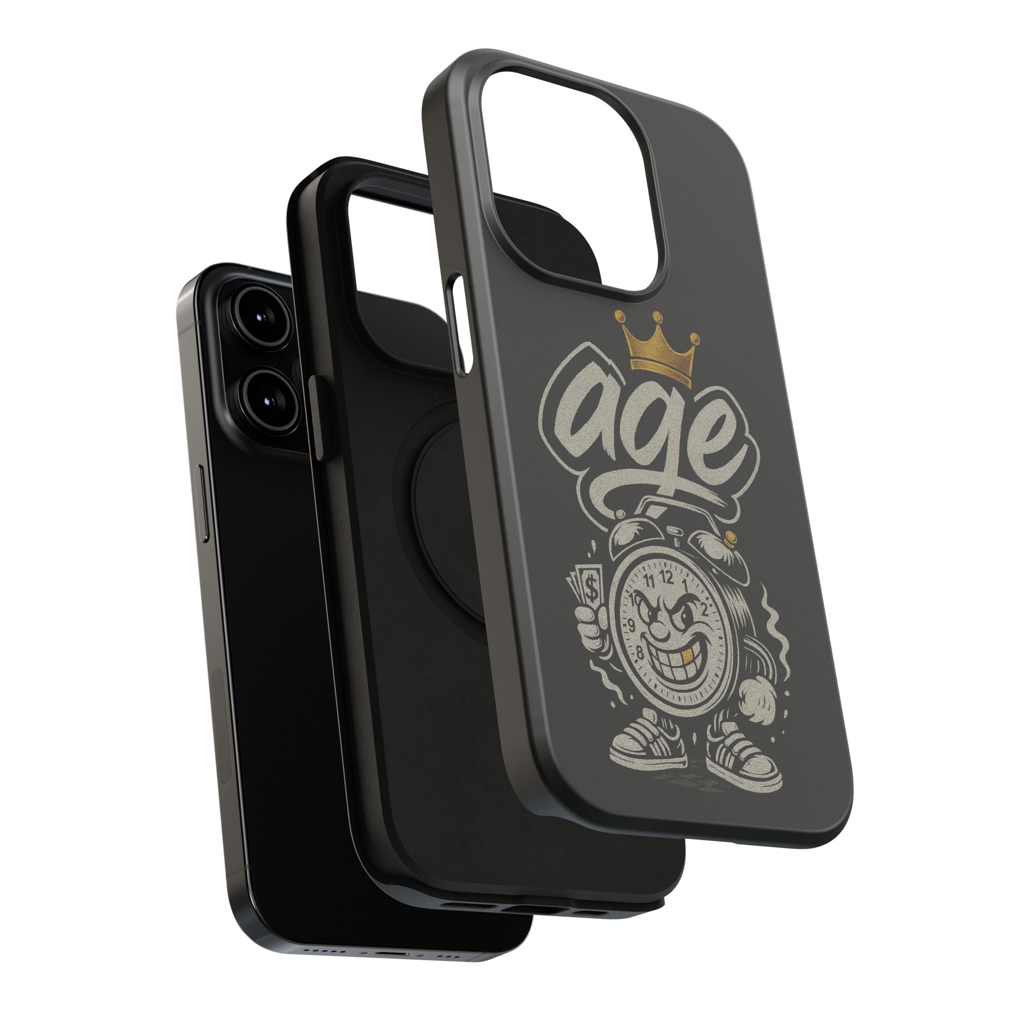 Vintage Alarm Clock Character phone case | Impact-Resistant Cases