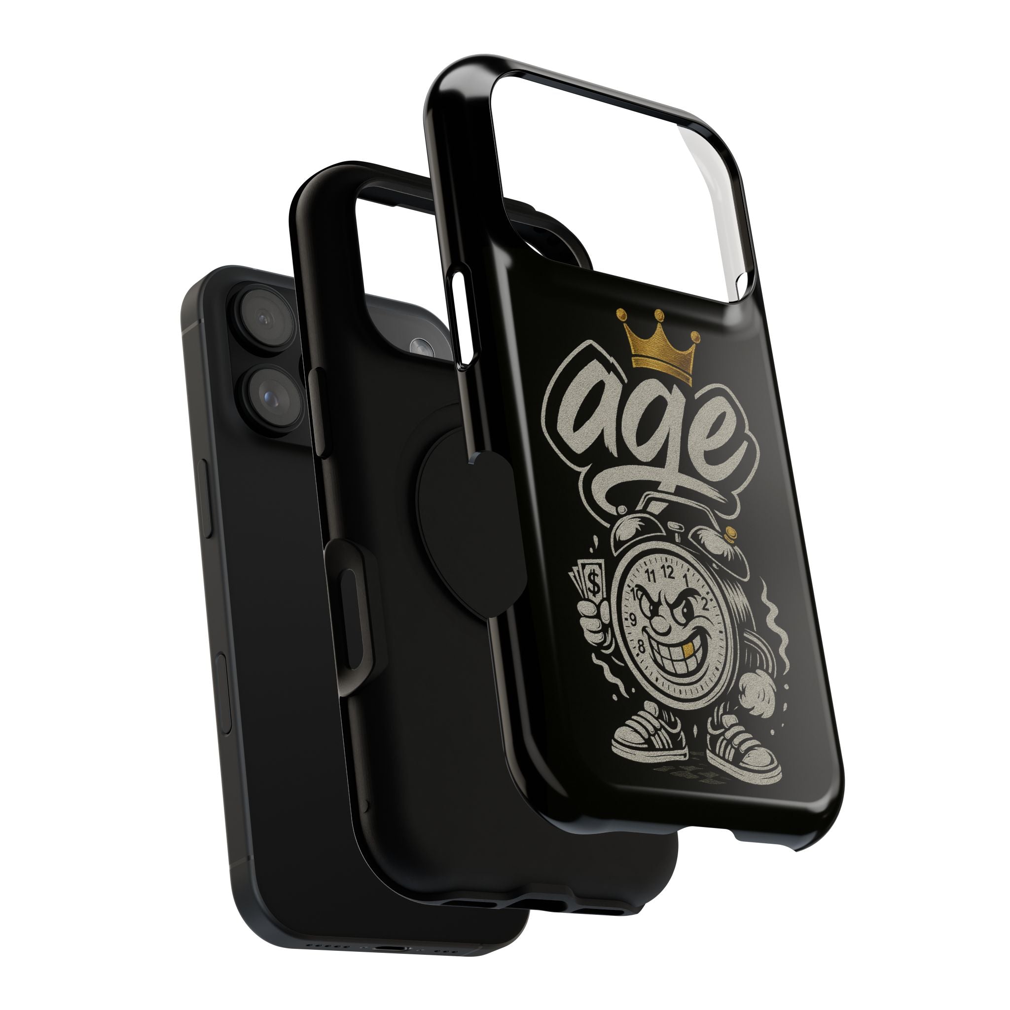 Vintage Alarm Clock Character phone case | Impact-Resistant Cases