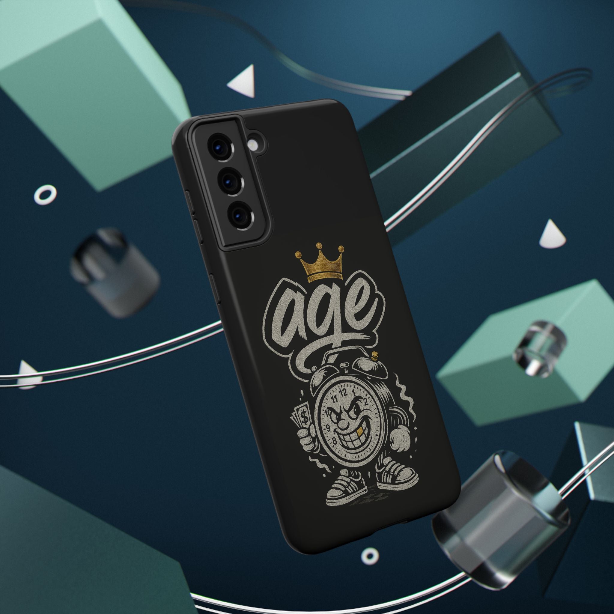 Vintage Alarm Clock Character phone case | Impact-Resistant Cases