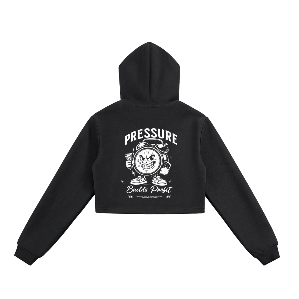 Essential Cropped Zip-Up Hoodie