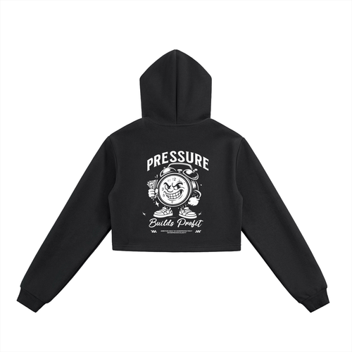 Essential Cropped Zip-Up Hoodie
