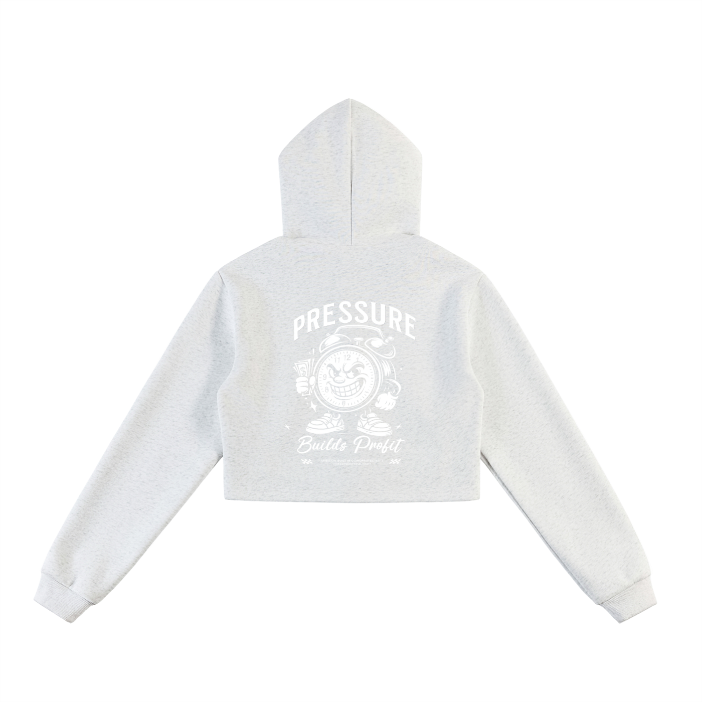 Essential Cropped Zip-Up Hoodie